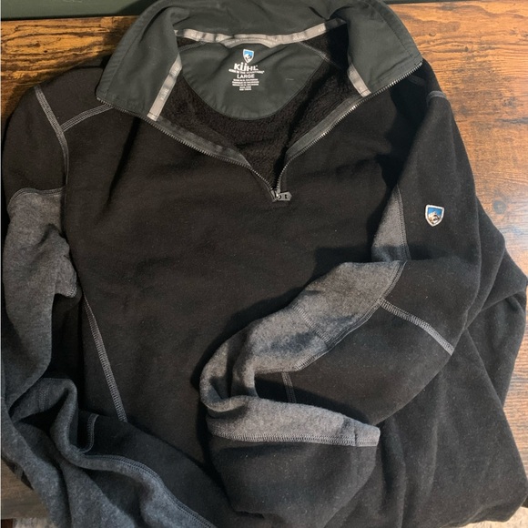Kühl Black Fleece Jacket 1/4 zip - Picture 3 of 5
